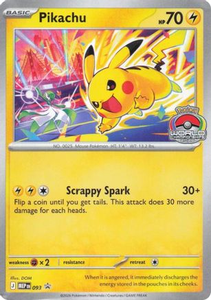 Pikachu (093) [ME Mega Evolution Promo] - Card Brawlers