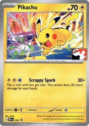 Pikachu (093/null) [ME Mega Evolution Promo] - Card Brawlers