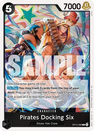 Pirates Docking Six (OP15-088) - Adventure on Kami's Island Foil - Card Brawlers