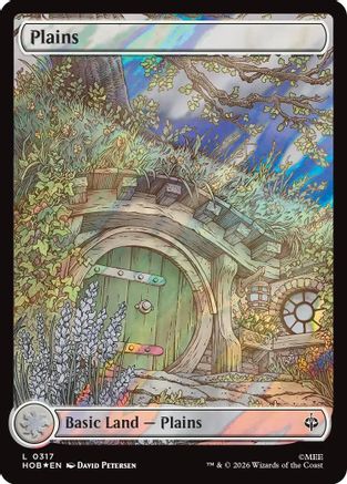 Plains (0317) (Surge Foil) (HOB-317) - The Hobbit Foil - Card Brawlers