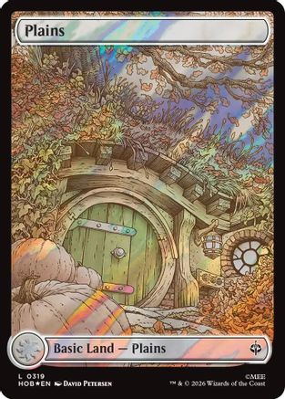 Plains (0319) (Surge Foil) (HOB-319) - The Hobbit Foil - Card Brawlers