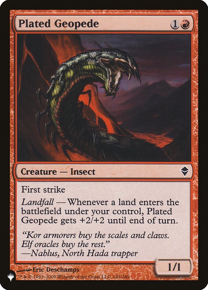 Plated Geopede [The List] - Card Brawlers
