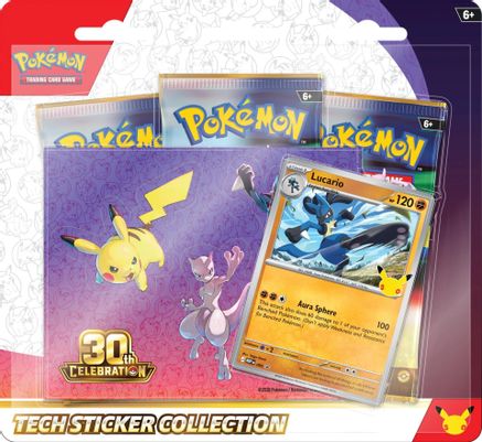 Pokemon TCG - 30th Celebration - Tech Sticker Collection: Lucario (PREORDER) September 16, 2026 - Card Brawlers