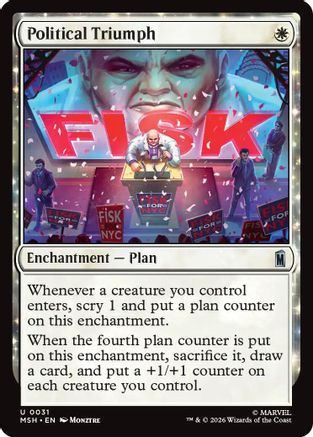 Political Triumph (MSH-031) - Marvel Super Heroes - Card Brawlers