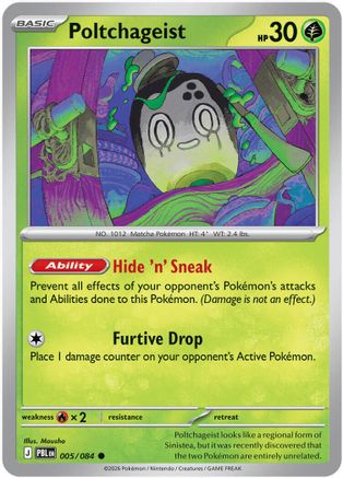 Poltchageist (005/null) - Reverse Holofoil [ME05 Pitch Black] - Card Brawlers
