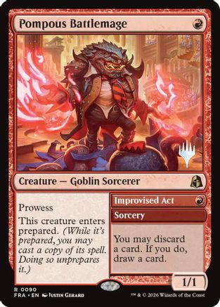 Pompous Battlemage (PPFRA-090) - Promo Pack: Reality Fracture - Card Brawlers