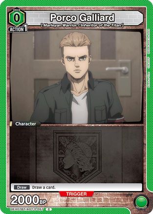 Porco Galliard (UEX07BT/AOT-2-057) - UEX07BT Attack on Titan Vol 2 - Card Brawlers