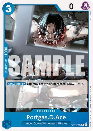Portgas.D.Ace (049) (OP16-049) - The Time of Battle - Card Brawlers