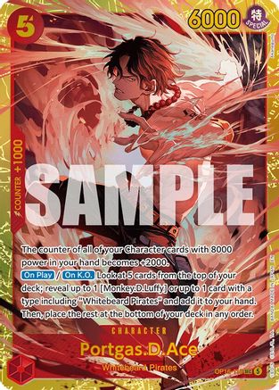 Portgas.D.Ace (118) (OP16-118) - The Time of Battle Foil - Card Brawlers