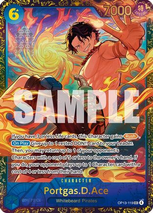 Portgas.D.Ace (119) (Treasure Cup 2026) (OP13-119) - One Piece Promotion Cards Foil - Card Brawlers