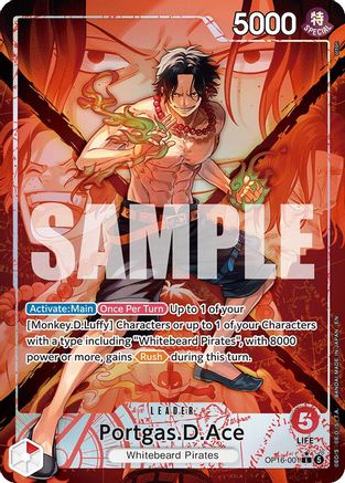 Portgas.D.Ace (Alternate Art) (OP16-001) - The Time of Battle Foil - Card Brawlers