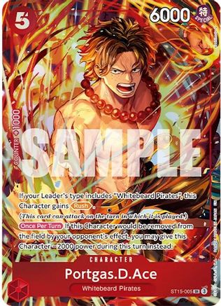 Portgas.D.Ace (Illustration Box Vol.5) (ST15-005) - One Piece Promotion Cards Foil - Card Brawlers