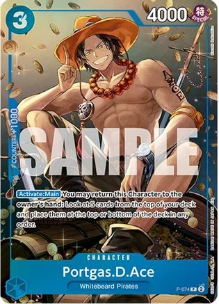 Portgas.D.Ace (Tin Pack Set Vol. 2) (P-074) - One Piece Promotion Cards Foil - Card Brawlers