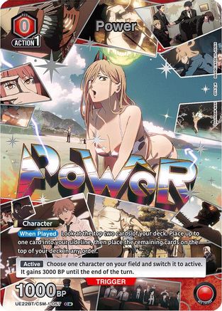 Power (057) (C*) (UE22BT/CSM-1-057) - UE22BT CHAINSAW MAN Foil - Card Brawlers