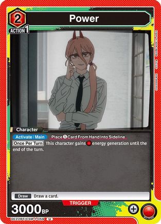 Power (059) (UE22BT/CSM-1-059) - UE22BT CHAINSAW MAN - Card Brawlers