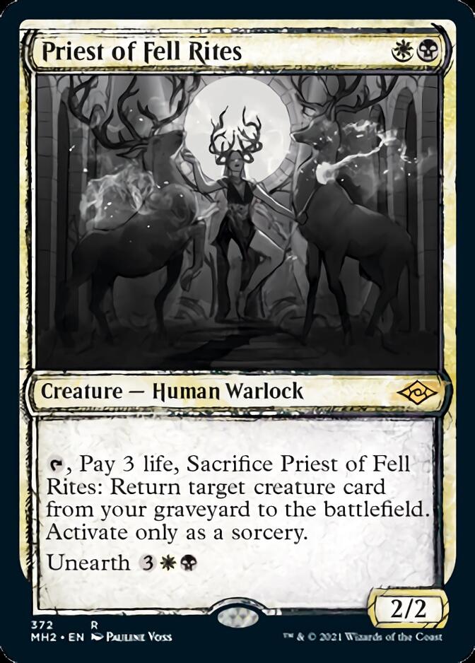 Priest of Fell Rites (Sketch) [Modern Horizons 2] - Card Brawlers