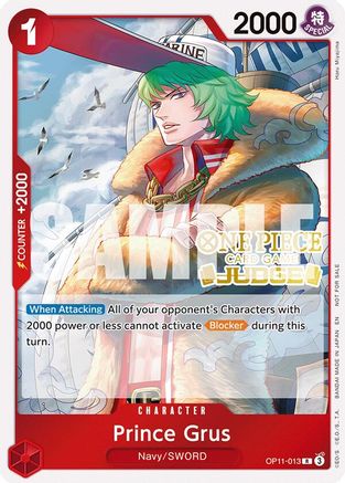 Prince Grus (Judge Pack Vol. 7) (OP11-013) - One Piece Promotion Cards Foil - Card Brawlers