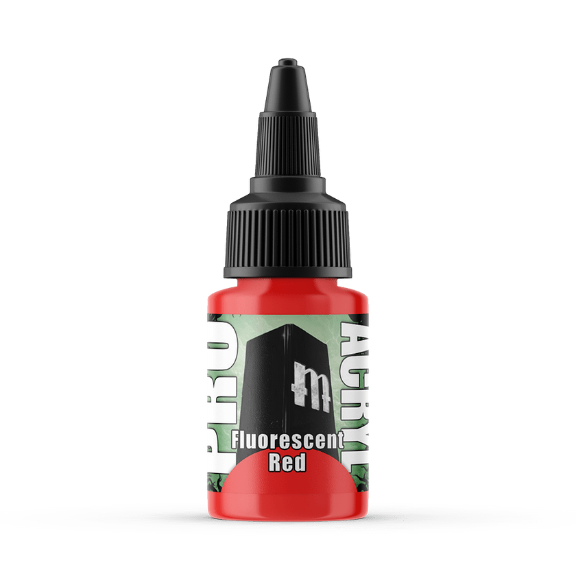 PRO Acryl - Paint - PMA-F01- Fluorescent Red - Card Brawlers