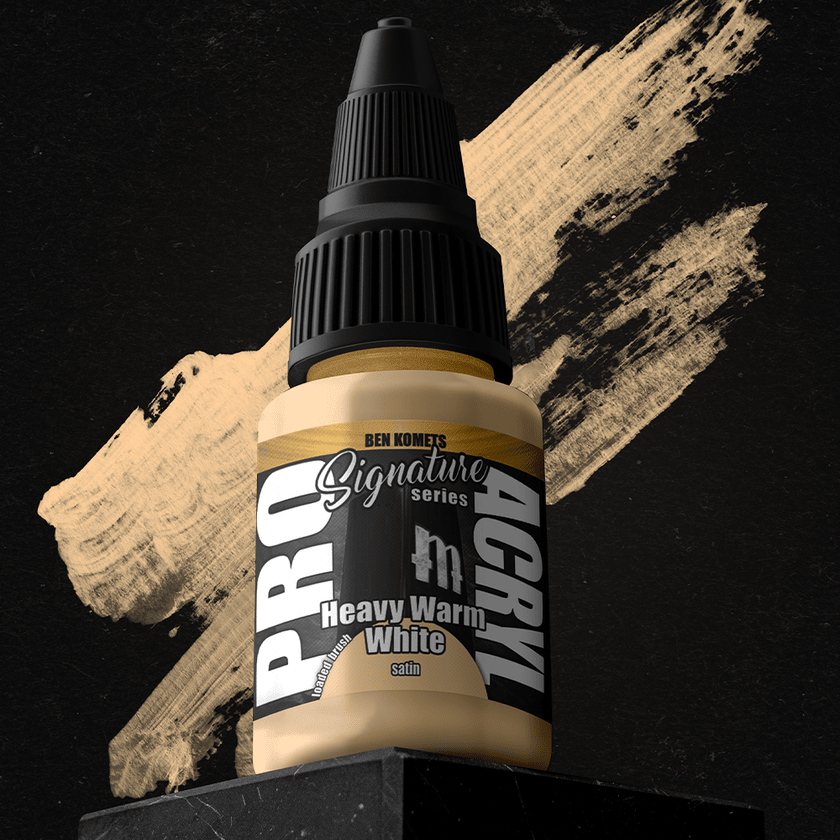 PRO Acryl - Paint - S18 - Ben Komets - Heavy Warm White - Card Brawlers