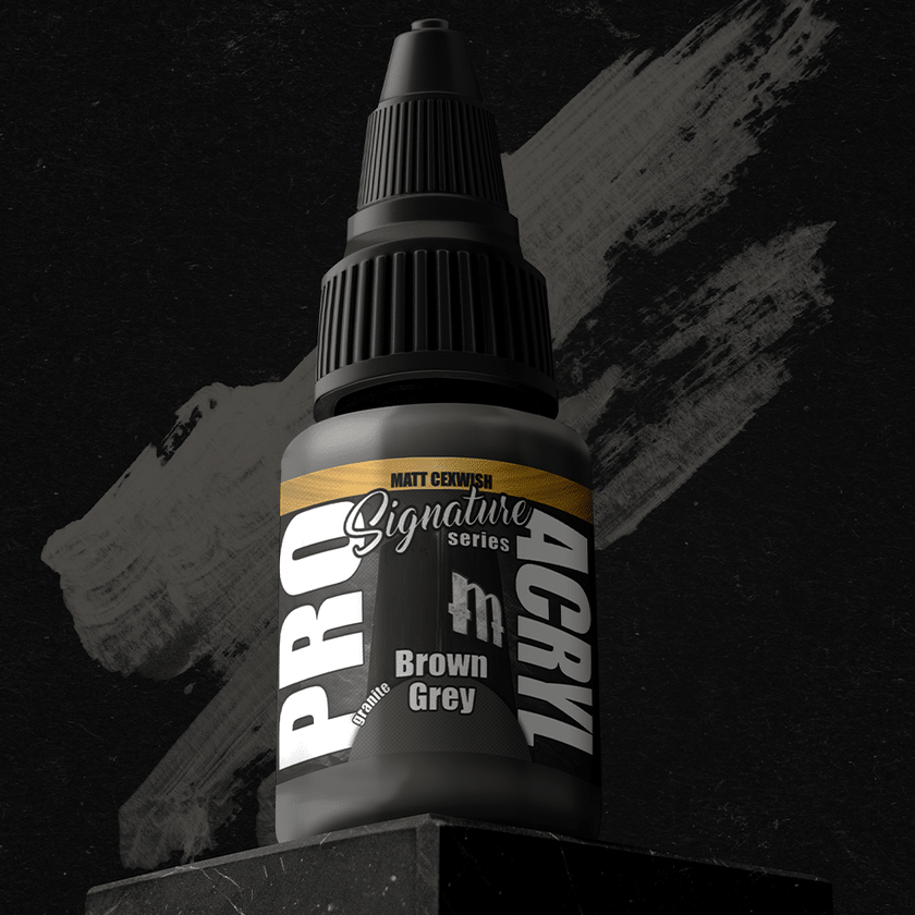 PRO Acryl - Paint - S22 - Matt Cexwish - Brown Grey - Card Brawlers