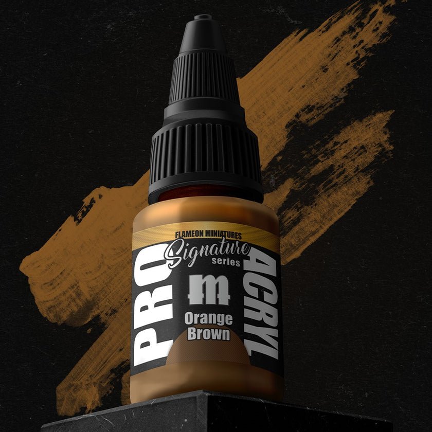 PRO Acryl - Paint - S27 - Flameon - Orange Brown - Card Brawlers