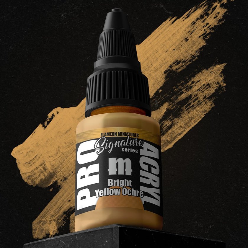 PRO Acryl - Paint - S29 - Flameon - Bright Yellow Ochre - Card Brawlers