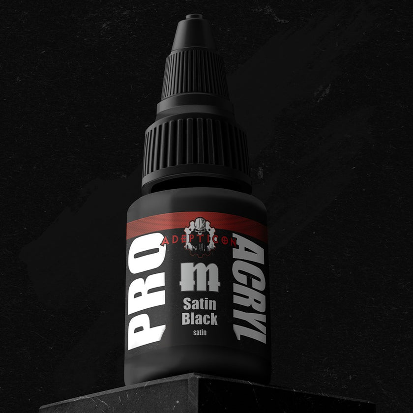 PRO Acryl - Paint - S39 - Adepticon - Satin Black - Card Brawlers