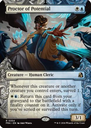Proctor of Potential (Showcase) (FRA-354) - Reality Fracture Foil - Card Brawlers