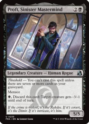 Proft, Sinister Mastermind (FRA-235) - Reality Fracture - Card Brawlers