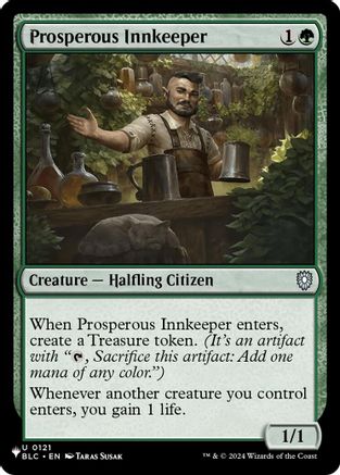 Prosperous Innkeeper (BLC) (LIST-121) - The List Reprints - Card Brawlers