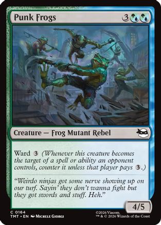 Punk Frogs (TMT-164) - Teenage Mutant Ninja Turtles Foil - Card Brawlers