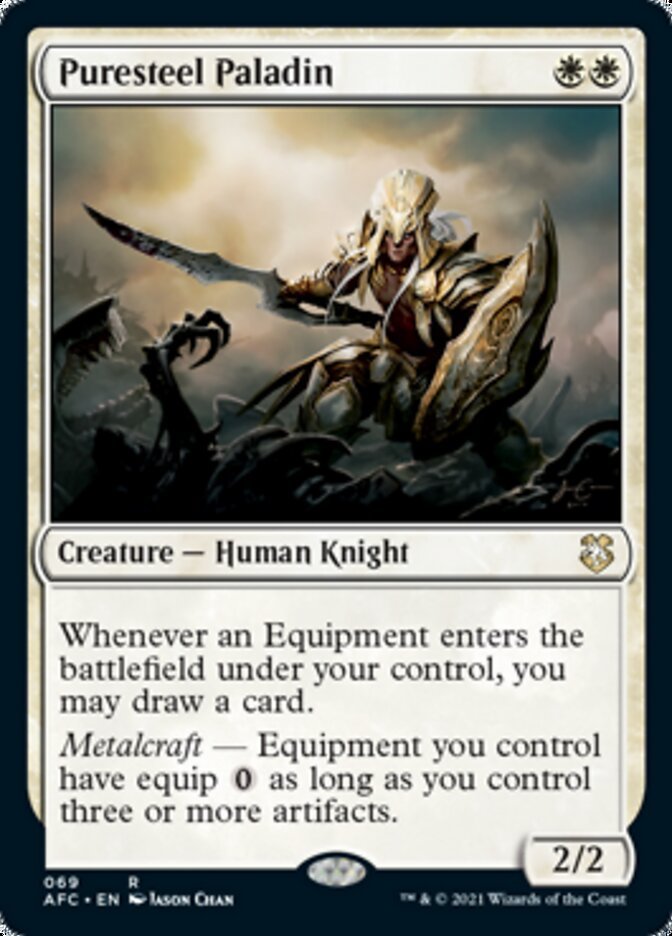 Puresteel Paladin [Dungeons & Dragons: Adventures in the Forgotten Realms Commander] - Card Brawlers