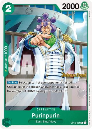 Purinpurin (OP15-031) - Adventure on Kami's Island Release Event Cards - Card Brawlers