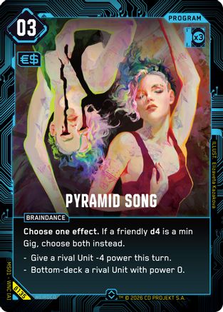 Pyramid Song (B135) - Welcome to Night City Beta Foil - Card Brawlers