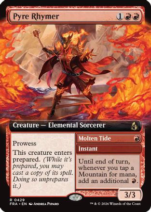 Pyre Rhymer (Extended Art) (FRA-429) - Reality Fracture - Card Brawlers