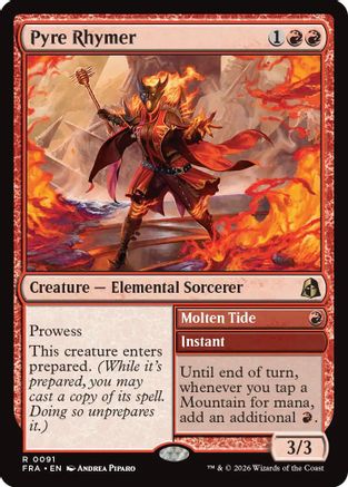 Pyre Rhymer (FRA-091) - Reality Fracture Foil - Card Brawlers
