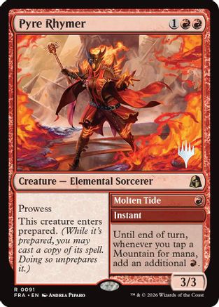 Pyre Rhymer (PPFRA-091) - Promo Pack: Reality Fracture Foil - Card Brawlers
