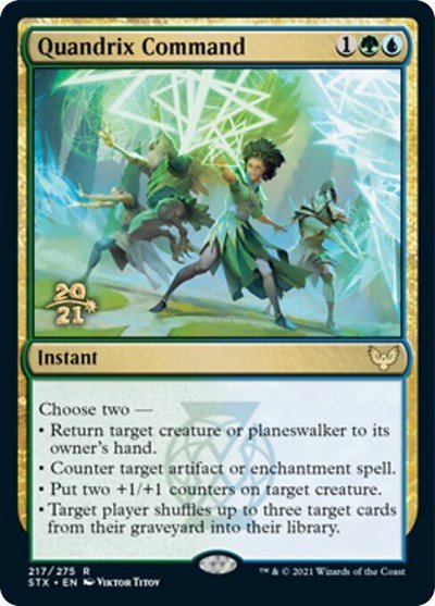 Quandrix Command [Strixhaven: School of Mages Prerelease Promos] - Card Brawlers