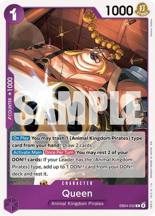 Queen (EB04-032) - The Azure Sea's Seven Foil - Card Brawlers