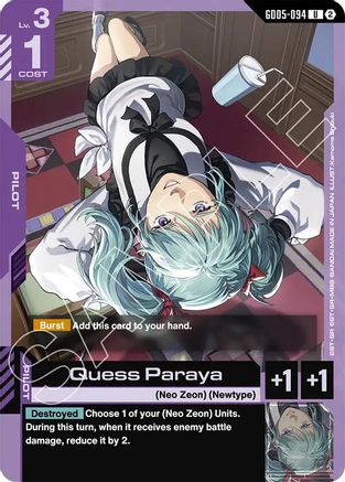 Quess Paraya (GD05-094) - Freedom Ascension - Card Brawlers