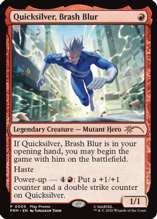 Quicksilver, Brash Blur (SSP-004) - Standard Showdown Promos - Card Brawlers