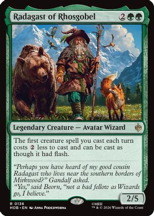 Radagast of Rhosgobel (HOB-136) - The Hobbit - Card Brawlers