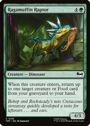 Ragamuffin Raptor (TMT-130) - Teenage Mutant Ninja Turtles - Card Brawlers