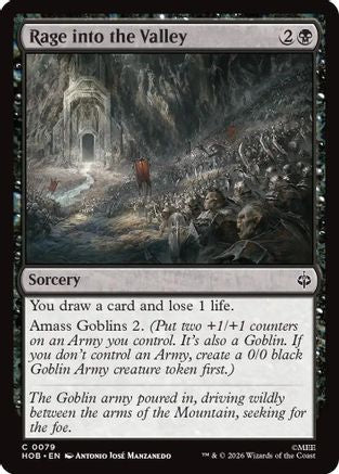 Rage into the Valley (HOB-079) - The Hobbit Foil - Card Brawlers