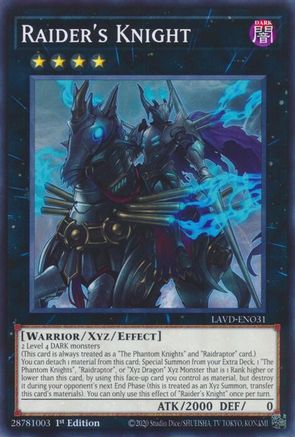 Raider's Knight (LAVD-ENO31) - Legendary Arc-V Decks 1st Edition - Card Brawlers