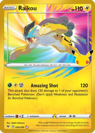 Raikou (050/null) - Holofoil [ME 30th Celebration Classic Collection] - Card Brawlers