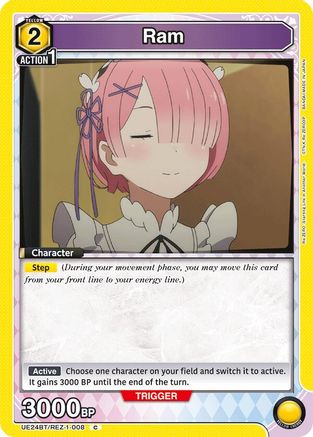 Ram (008) (UE24BT/REZ-1-008) - UE24BT ReZERO Starting Life in Another World - Card Brawlers