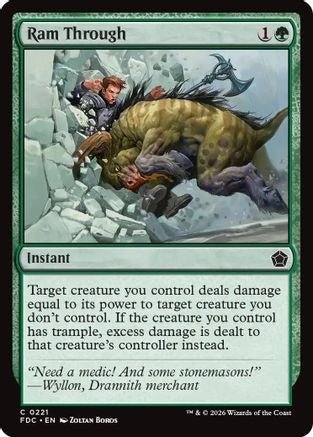 Ram Through (FDC-221) - Commander: Foundations - Card Brawlers