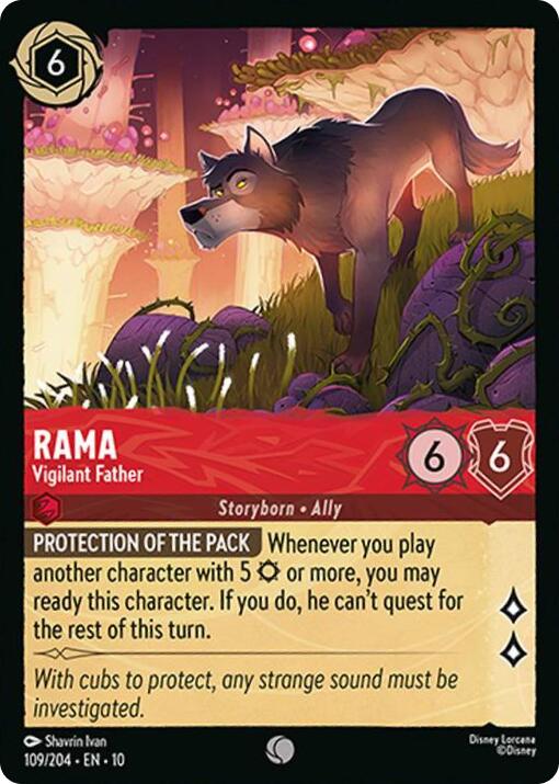 Rama - Vigilant Father (109/204) [Whispers in the Well] - Card Brawlers