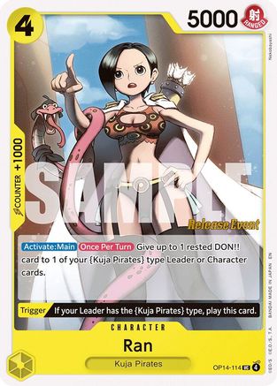 Ran (OP14-114) - The Azure Sea's Seven Release Event Cards - Card Brawlers